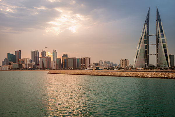 Bahrain city skyine
