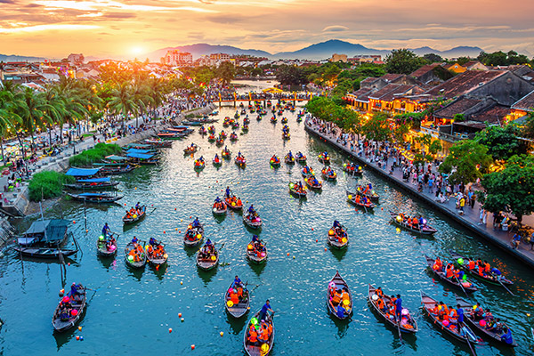 Vietnam fishing village