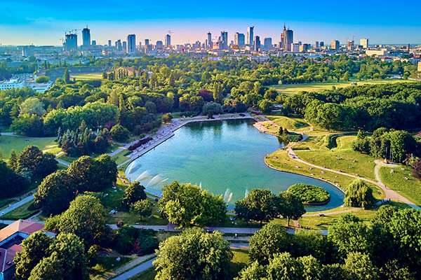 Warsaw Poland  Park