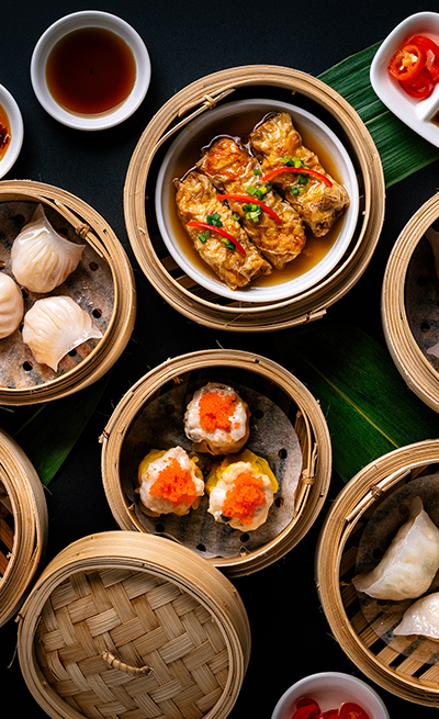 Beautiful selection of Asian style dishes